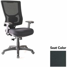 Hi-Back Chair, Mesh Back, 20.88"x20.5"x40.5"-44", Tuxedo