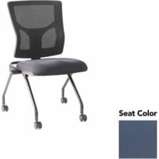 Chair, Nestable, 19.5"x19.31"x37", 2/CT, Periwinkle Blue