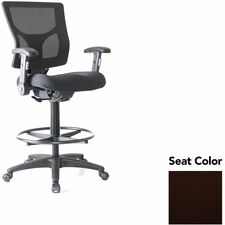 Stool, Mesh, Arms, 19.5"x19.31"x43.75"-53.5", Nightfall