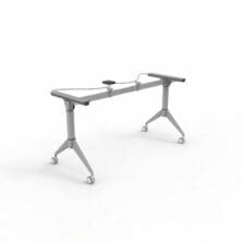 Base, f/Training Tabletop, Width-Adj, 29-1/2"H, Silver