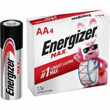 Batteries, AA, Energizer, Alkaline, 4/PK, BKSR