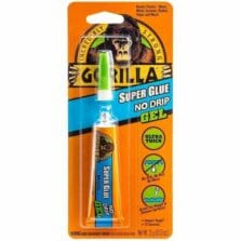 Super Glue, Gel, No-Drip, Quick-Set, Tube, 15g, Clear