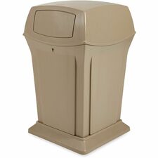 Waste Container, 45 Gal, 2 Doors, 19.5"x19.5"x27.63", BG