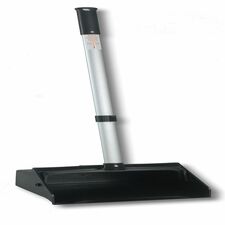 Dustpan, 30" Aluminum Handle, 11-1/2" Pan, 6/CT, BK/SR