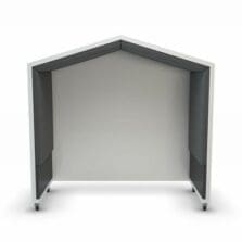Shelter, Whiteboard Panel/Casters, 79"x36"x77", WE