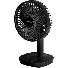 Fan, Rechargeable, 4 Speeds, 6", BK