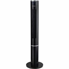 Fan, Tower, Bladeless, 3 Speeds, Oscillation, 43", BK