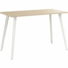 Desk, Metal Legs, 1" Thick Top, 48"x23"x30", Natural Elm