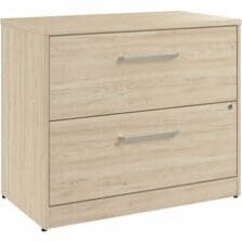 Lateral File, 2-Drawer, Locking, 35"x20"x 30", Natural Elm