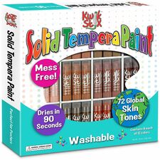 Paint Sticks, Solid Tempera, 12 Colors, 72/Set, Skin Tones