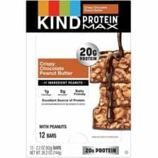 Snack Bars, Protein MAX, Crispy Chocolate/Peanut Butter, 12/BX