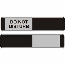 Sign, Door, w/Slider, Do Not Disturb, 10"x2", MI