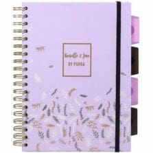 Notebook, 5Sub, 4Divider, QuadRule, 200Pg, 7.5"x10", 3/PK, LC/BK/GD