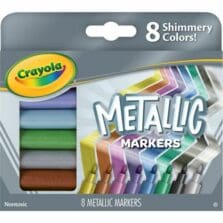 Metallic Markers, Nontoxic, 8/PK, Assorted