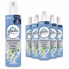 Air Freshener Spray, Glade, Clean Linen, 8oz, 6/CT, MI