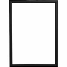 Frame, Snap, Wall Mount, Print Protector, Aluminum, 11"x17", BK