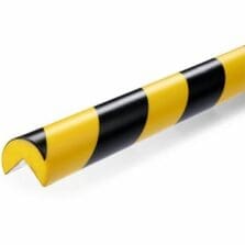 Protection Profile, Corner, 1.57"Wx1.18"Hx39.37"D, 5/PK, YW/BK