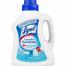 Laundry Sanitizer, Crisp Linen, 90oz, 4/CT, Blue