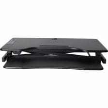 Desk Riser, Converter, Electric, 120V AC, USB, 37.4"Wx15.75"D, BK