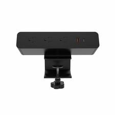 Power Module, w/2 AC, 1 USB-A, 1 USB-C, 8.66"x2.16"x1.89", BK