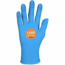 Gloves, Nitrile, PF, Textured, 6mil, 9.5"L, Small, 100/BX, 10/CT, BE