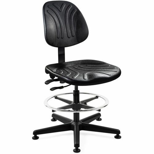 Chair, Articulat., Mush.Glide, 350lb Cap., Poly, 27"x27"x52", BK