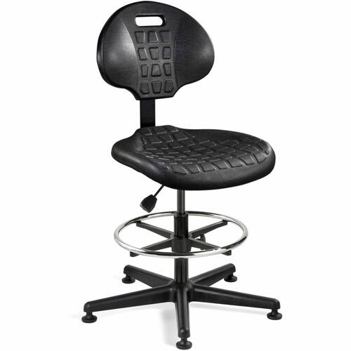 Chair, w/Handle, Non-Tilt, Mush. Glide, Poly, 27"x27"x50", Black