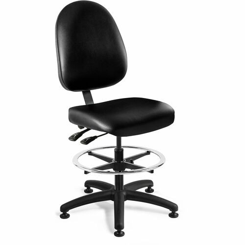 Chair, Art.Adjst., Mush.Glide, 300lbCap., Vinyl, 27"x27"x57.5", BK