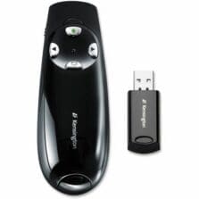 Wireless Presenter, w/Green Laser, 1-1/2"x3-1/2"x1", BK