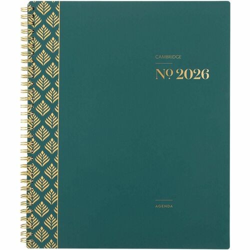 WorkStyle Poly Monthly Planner, 11 x 8.5, Teal Cover, 12 Month (Jan-Dec): 2026