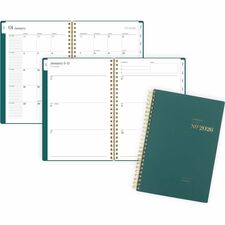 Planner, Wkly/Mthly, 12Mths, Jan-Dec, 5-1/2"x8-1/2"Pg, Teal