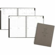 Planner, Signature, Wkly/Mthly, 12Mth, Jan-Dec, 8-1/2"x11", Gray