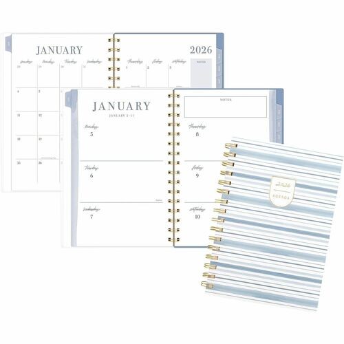 Planner, Ciara Stripe, Wkly/Mthly, 12Mth, Jan-Dec, 5-1/2"x8-1/2"