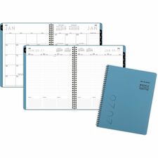 Planner, Wkly/Mthly, 12 Mths, Jan-Dec, 8-1/4"x11"Pg, Mineral Blue