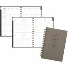 Planner, Weekly/Monthly, 13-Month, Jan-Jan, 5-1/2"x8-1/2", Gray