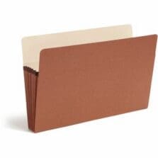 File Pocket, 5-1/4"Exp, Straight Cut, Lgl, 10/BX, RDR