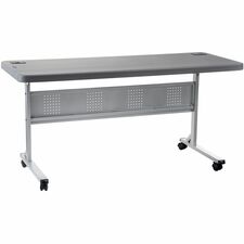 Table, Steel, Plastic, Flip, Caster, Charge, 24"x29.5"x60", CCL, SLT