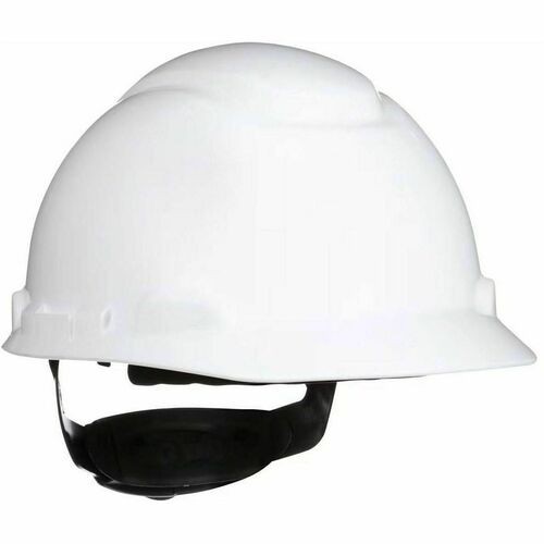 SecureFit Hard Hat with Uvicator, Four-Point Ratchet Suspension, White