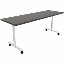 Table, Multi-Purpose, T-Leg, Casters, 72"x24"x29", Asian Night