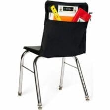 Chair Pocket, 1-Compartment, 17"x2", Black