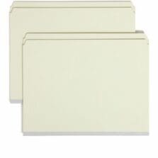 Tab Folders, 1"Exp, Straight Cut, 9-1/2"H, Letter, 25/BX, Gray GN