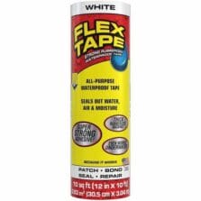 Tape, LargerSize, AllPurp, Flex, Water/Air/Moisture, UVResist, RubberBack, MultiSurfce,Repairs, 12"x10', WE