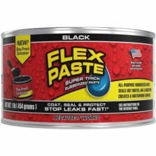 SealingPaste, Flex, Thick, Rubberized, Waterproof, MultiSurface, Indoor&Outdoor, Repairs, Gaps&Cracks, 1lb, BK