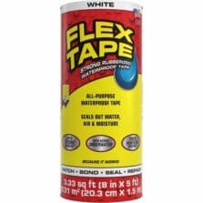 Tape, LargerSize, AllPurp, Flex, Water/Air/Moisture, UV-Resist, RubberBack, MultiSurface,Repairs, 8"x5', WE
