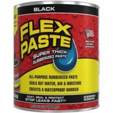 SealingPaste, Flex, Thick, Rubberized, Waterproof, MultiSurface, Indoor&Outdoor, Repairs, Gaps&Cracks, 3lb, BK