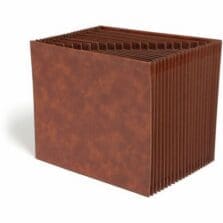 ExpandingFile, LetterSzd, 21Pckts, 12"x10", 7/8"Exp, 4200Sh, BN