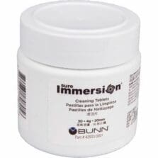Cleaning Tablets, f/BUNN Sure Immersion, 30/Jar, White