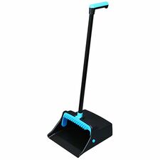 Dustpan, L-Grip, Extra-Long Fins, 39.25"x12.75"x6.75", BE/BK