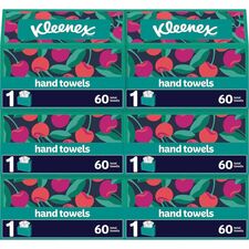 Towels, f/Hands, Paper, 1-Ply, 9.1"x8", 60/BX, 6/CT, White