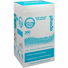 Straws, Comp., PHA, ColdBev., 8.5", 300/BX, 4/CT, Caribbean BE